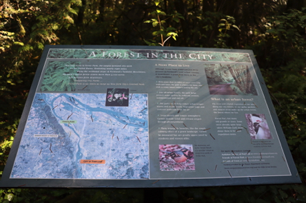 A Forest in the City – interpretive signage on trail